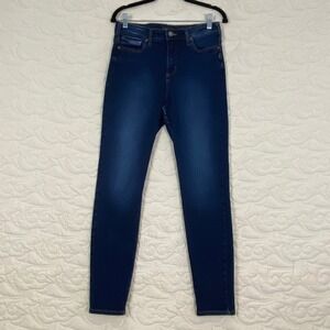 Silver Jeans Co Infinite Fit Skinny Jeans Dark Wash High Rise Womens Size M/L29